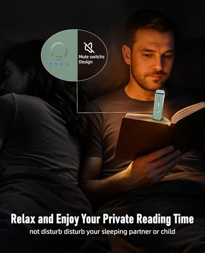 Lampe de lecture rechargeable HIONXMGA Pack de 2 liseuses clipsables