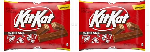 Image of KIT KAT Milk Chocolate Wafer Snack Size, Easter Candy Jumbo Bag, 20.1 oz (Pack of 2)