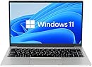 Auusda Laptop 14.1 inch Windows 11 Notebook, Full HD 1920*1080 IPS 100% sRGB Display, Intel J4105 Quad-Core, 8GB LPDDR4 and 256GB SSD, USB 3.0, 5GHz WIFI, Expandable Storage