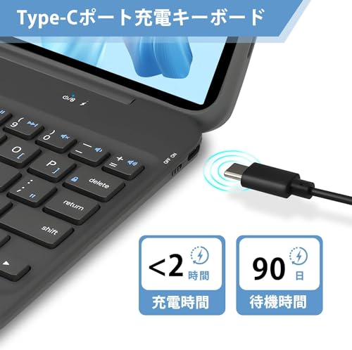 ipad mini7キーボード 8.3インチ iPad mini6/7(A17 Pro) キーボード付きケース 分離式 スマートキーボードカバー マグネット付き脱着式キーボード Apple pencil充電 全面保護 多角度調整オートスリープ iPad mini6 2021年（第6世代）A2062/A2567/A2568/A2569 /A2993/A2995/A2996グレー