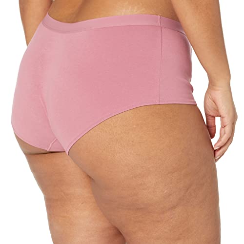 Image of Amazon Essentials Women's Breathable Cotton Boyshort Underwear (Available in Plus Size), Pack of 5