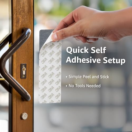 Image of amazon basics Push Pull Door Sign - 6.5 inch Self-Adhesive Glass Door Acrylic Signage Sticker, 2 stickers /pages