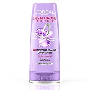 L’Oreal Paris Moisture Sealing Conditioner, With Hyaluronic Acid, For Dry & Dehydrated Hair, Adds Shine & Bounce, Hyaluron Moisture 72H, 180ml
