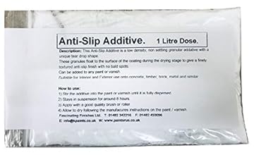 Fascinating Finishes Ltd 1 x 1lt Dose Anti Slip Additive/Granules. Ideal For Any Floor Or Deck Paint/Varnish