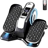 NEWBULIG Under Desk Elliptical Machine, Ellipse Leg Exerciser As Seen On TV with Remote Control, 12 Adjustable Speeds, Forward & Reverse, Mini Ellipse Leg Trainer for Home & Office