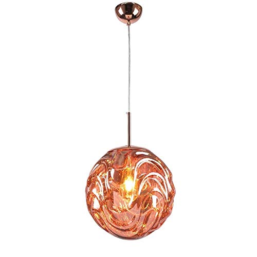 Lampe suspension lave en acrylique multicolor luminaire à tête unique E27