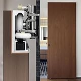 Invisible Ghost Door Track with Hardware Kit, Quietly Smoothly Sliding Barn Door for Warehouse, Inside Wall Mount Floating Wooden Door System(38in/96.5cm)