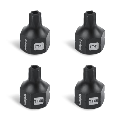 Image of toolant 3 /8 inch drive TT45 impact torx bit socket set 4PCS, Torx Drive, S2 Steel Air Drive Torx Socket set,Impact Grade,Anti-Roll Design