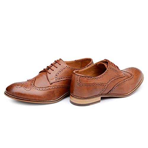 Sapato Oxford Jacometti Derby Couro Feminino Bico Redondo Caramelo 39