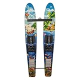 HO Sports Hot Shot Kids Water Ski Trainers with Bar & Rope - Ultimate Training Water Skis System, 48”, Youth and Kids up to 70 lbs - Pirates
