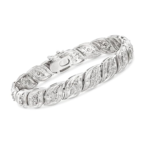 Ross-Simons 1.00 ct. t.w. Diamond Bracelet in Sterling Silver