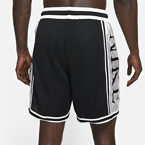 Nike Men Dri-Fit Dna+ Basketball Shorts (Large, Black/White/Black) #TOP2