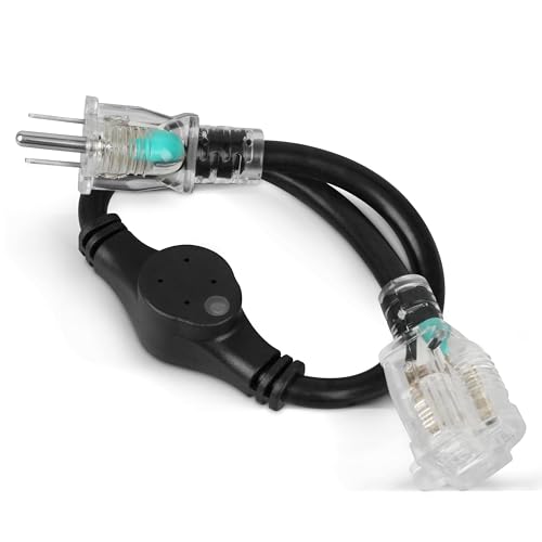 120V 15A Industrial Grade Heat Cable Controller - Outdoor Thermostat, Auto Energy-Saving (auto 37ºF on/50ºF Off) Fits Winter Warmers and Heater Devices -﻿ 1.65ft