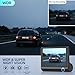 3 Channel Dash Cam Front and Rear Inside, 1080p 4 Inches 170° Wide Angle Dashcam, Dash Camera for Cars with 32GB Card, Super Night Vision, G-Sensor, Motion Detection, Parking Mode, Loop Recording