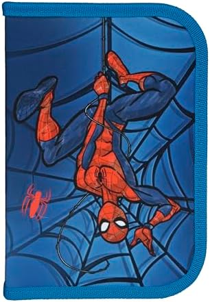 Scooli - Gefülltes Schüleretui Spider Man - Federmäppchen mit hochwertigen Stiften & Zubehör - Ideal für Schule, Freizeit und unterwegs - ab 6 Jahren