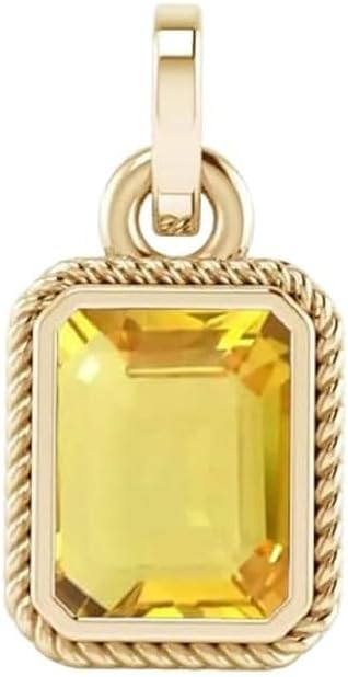 Certified 12.00 CARAT Natural Unheated Untreated Ceylone Pendant/Locket Yellow Sapphire (Pukhraj Stone) Gemstone By Lab Certified(Top AAA+) Quality For Men And Women