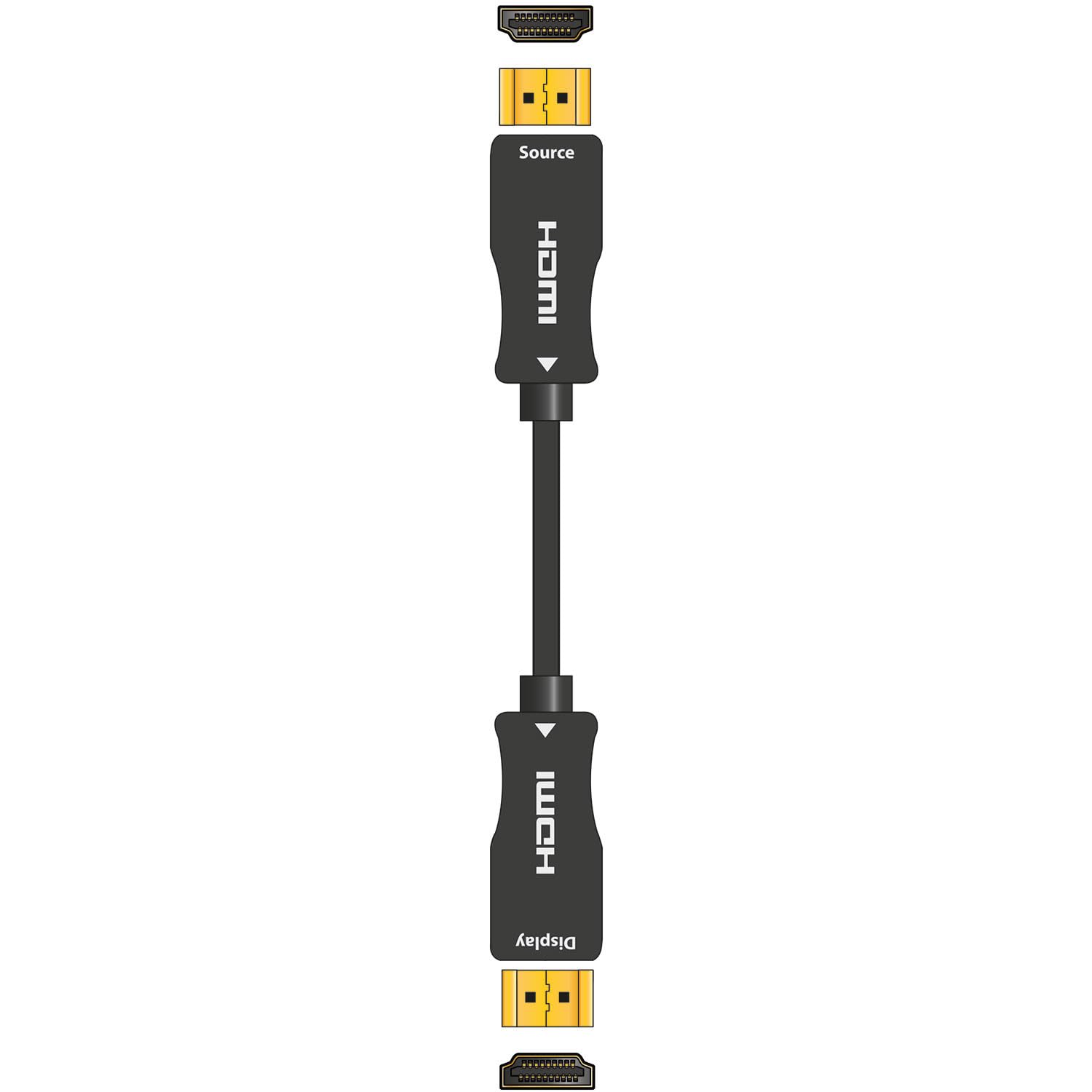 AV:Link - Cable HDMI de fibra óptica activa de ultra alta definición 8K de 10 m, cable HDMI 8K de alta velocidad con conectores chapados en oro, fibra óptica de larga distancia HDMI para TV, proyector