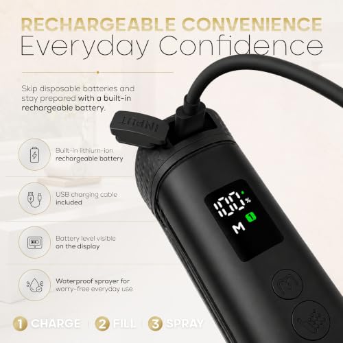 MEDMAC Portable Rechargeable Bidet for Travel Electric Waterproof Handheld Travel Bidet Sprayer, Personal Hygiene Cleaner for Women Men and Baby Care, Black by MEDMAC - Image 5