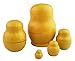 Winterworm Cute Lovely Animal Mini Yellow Chicken Handmade Wooden Russian Nesting Dolls Matryoshka Dolls Set 5 Pieces for Kids Toy Birthday Kids Room Decoration