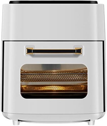 Freidora de aire sin aceite, horno de 15 L, 220 V110 V, 1500 W, panel táctil, control de temperatura, máquina de freír pollo 6 en 1 (color  A) Día