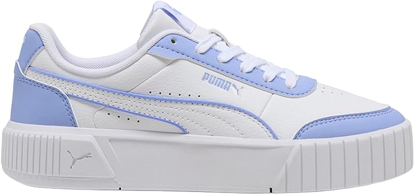PUMA Womens Carina Mia Piping Lace Up Sneakers Shoes Casual - Blue, White