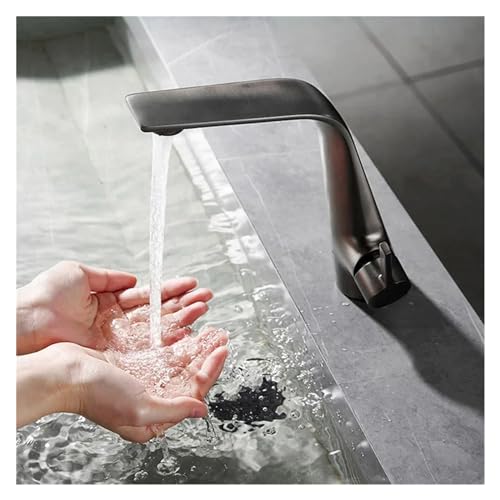 Grifo de lavabo contra manchas de cal y goteos en cobre cepillado 2