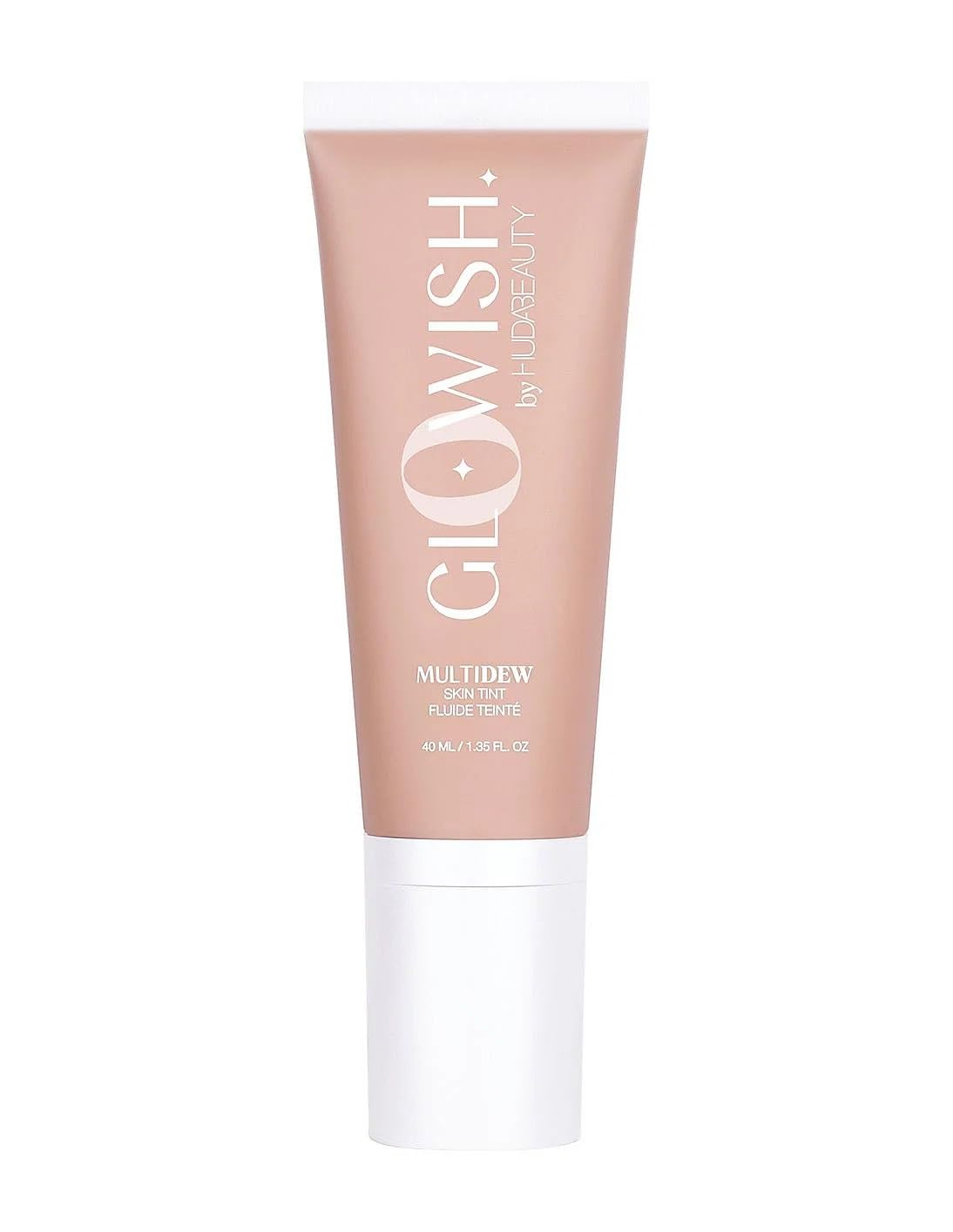 HUDA BEAUTY GloWish Multidew Vegan Skin Tint Foundation 10 Deep Tan