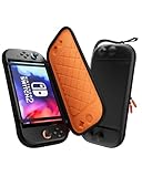 ProCase Ultra Schlank Tragetasche für 2025 Nintendo Switch 2, Hard Schutzhülle -OrangeSchwarz