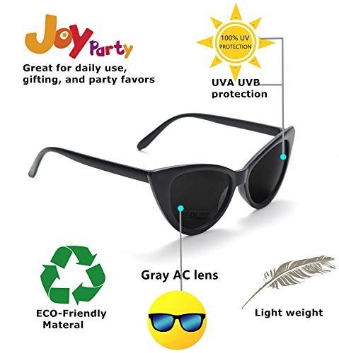 Cat Eye Sunglasses Bulk Women Cateye Sunglasses Party Favor Retro Vintage Sunnies Set4