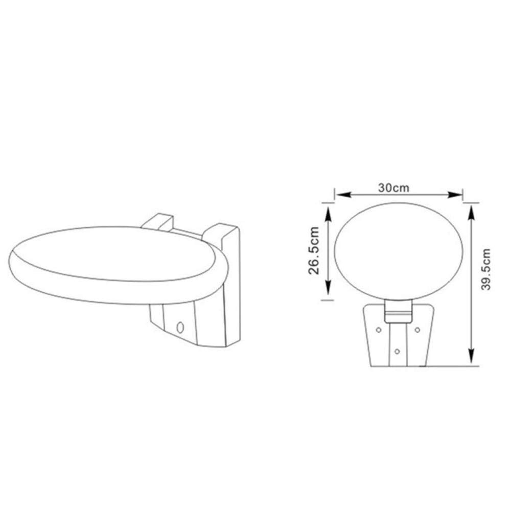 Asiento De Ducha Pesado Montado En La Pared Diseño Moderno Compacto Puede Soportar 250 Kg