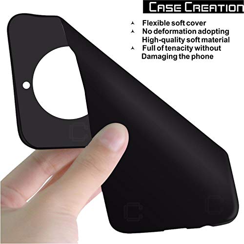 Image of Case Creation for Nokia 9 PureView 2019 Back case, Nokia 9 PureView Slim Flexible Smart Look case with 360 Camera All Angle Protection (Pure Black)