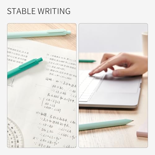 Image of KaCo PURE Eco Friendly Gel Ink Pen Plastic 5 Pieces, Ink Color-Black