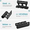 Weigudoc 2pcs Support de Fourche de vélo en Alliage d'aluminium, Pince de Fixation pour Fourche Avant de vélo à Libération Rapide, Bloc de vélo Polyvalent pour 5/12/15x100mm 15x110mm #4