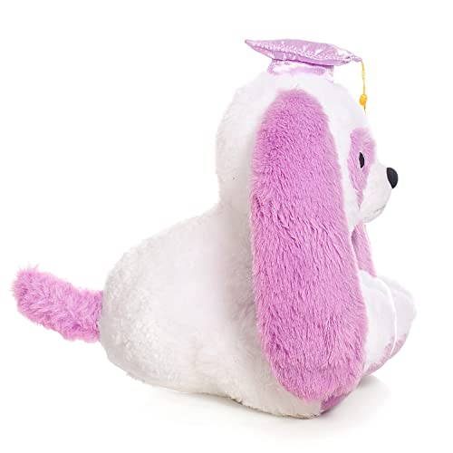 Gsuiver Graduation Gift For Kids Graduation Bear Stuffed Animal Plush Toy (Purple Puppy) #TOP3