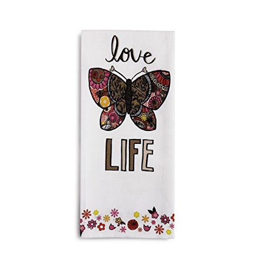 DEMDACO Love Life Tea Towel and Greeting Card (1004070047)