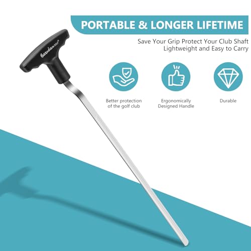 Golf Grip Removal Tool - Black Grip Repair Kits V-Groove Grip Remover Saver for Standard Length Swinging Grips Golf Grip Tool Grip Remover Gripping Tool - image 9
