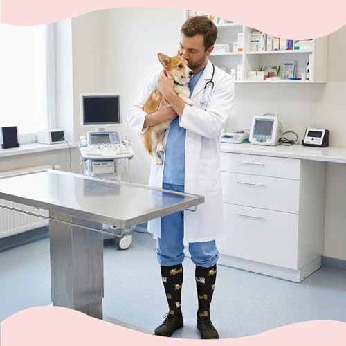 Image of Sooverki Compression Socks for Women & Men 6 Pairs is Best Supportive Knee High Stockings for Circulation, Travel, Nurses