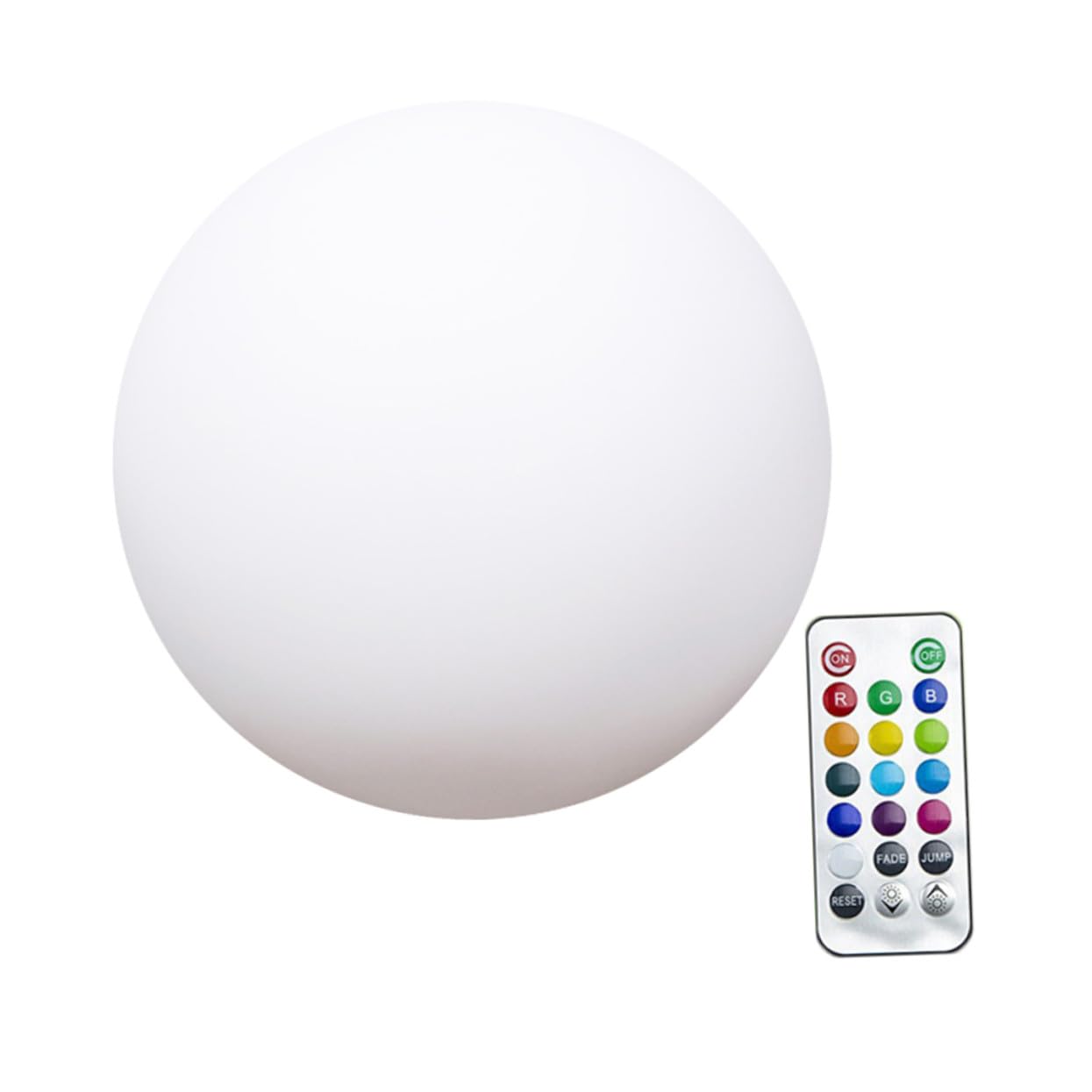Lámpara Decorativa Redonda para Exteriores de 8cm, Color Blanco, Luz para Jardín y Navidad, Paquete de 2 Unidades en Plástico Resistente