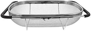 Makerstep Over the Sink Colander Strainer Basket Stainless Steel, For Kitchen Sink