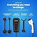 Portable Level 2 EV Charger – 32A Fast Charging for Electric Cars, 120/240V NEMA 14-50 Plug, 20ft Cable, SAE J1772–UL & Energy Star Certified, Indoor/Outdoor, Home/Travel Compatible w/All EVs & PHEVs