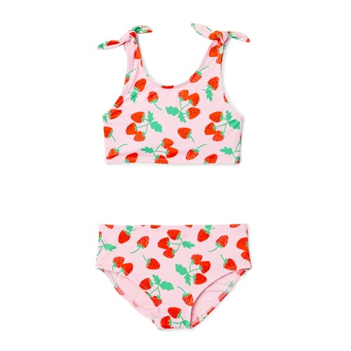 Image of Amazon Essentials Girls' Bow Detail Two-Piece Bikini Swimsuit