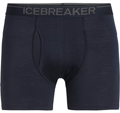 Icebreaker Anatomica Merino Boxers w/Fly Midnight Navy 2XL