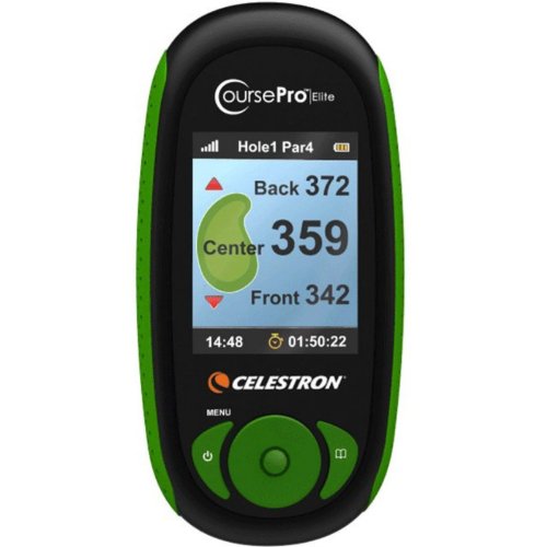 Celestron CoursePro Elite GPS for Golf Player, 2.2" LCD, Black