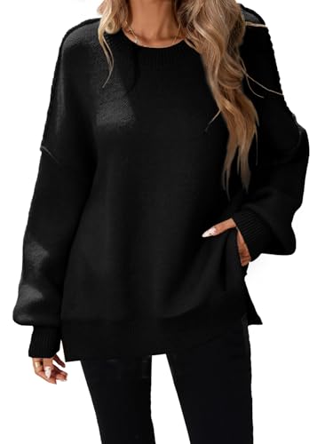 SunnyMelody Womens Oversized Batwing Sweater Fall Outfits Winter Spring 2025