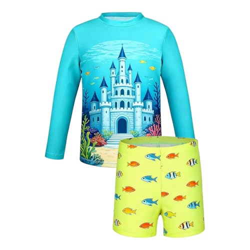 Maillot de bain de séchage rapide garçon ensemble bleu
