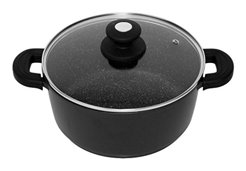 Schumann Professionnel SMA2202800 Black Rock Marmite Revêtement/Fonte d'Aluminium Noir 28 x 28 x 12,5 cm Cover