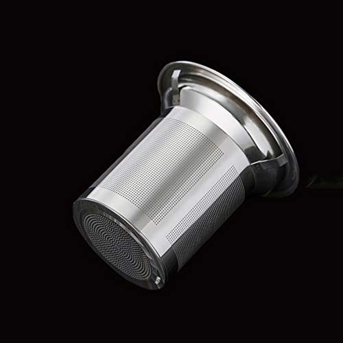 UPKOCH – Chaleira de vidro de aço inoxidável transparente, 2 peças, resistente ao calor, chaleira de