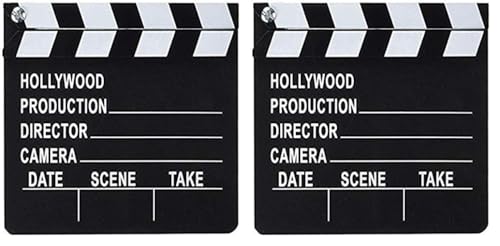 Rhode Island Novelty 7 Inch x 8 Inch Hollywood Movie Clapboard, One Per Order (Pack of 2)