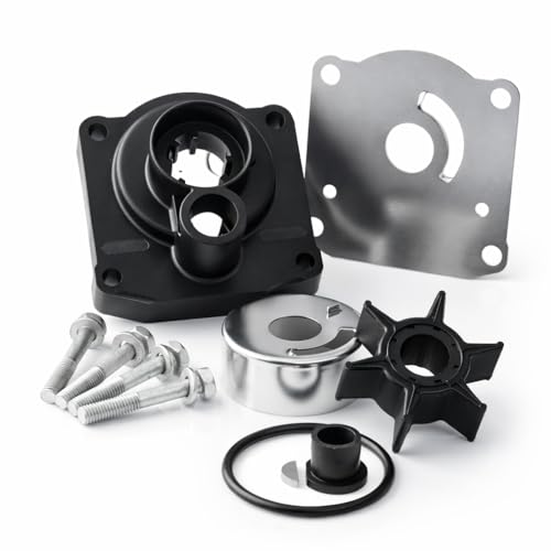 Water Pump Impeller Repair Kit for Yamaha F25 25hp C30 2-stroke Outboards 61N-W0078-11-00, 61N-W0078-13-00