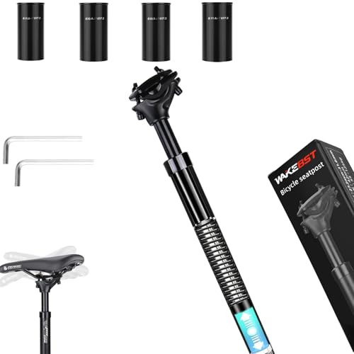 alouweekuky Tige de Selle Suspendue 27,2mm avec Manchons